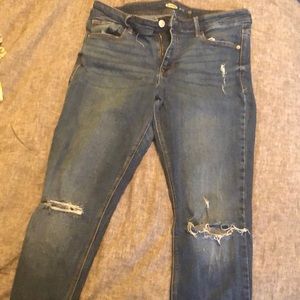 Old navy rockstar super skinny ripped jeans
